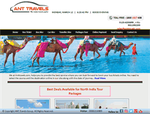 Tablet Screenshot of anttravels.com